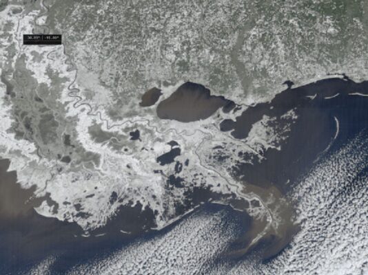 snow on louisiana